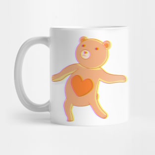 Orange dancing bear Mug